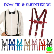 Load image into Gallery viewer, Suspenders and Bow Tie Set