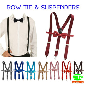 Suspenders and Bow Tie Set