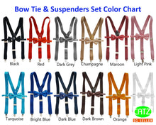 Load image into Gallery viewer, Suspenders and Bow Tie Set